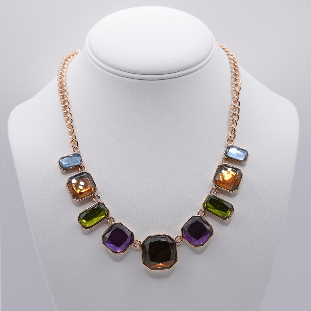 Vintage Avon with Marking- Jewel Tone Necklace
